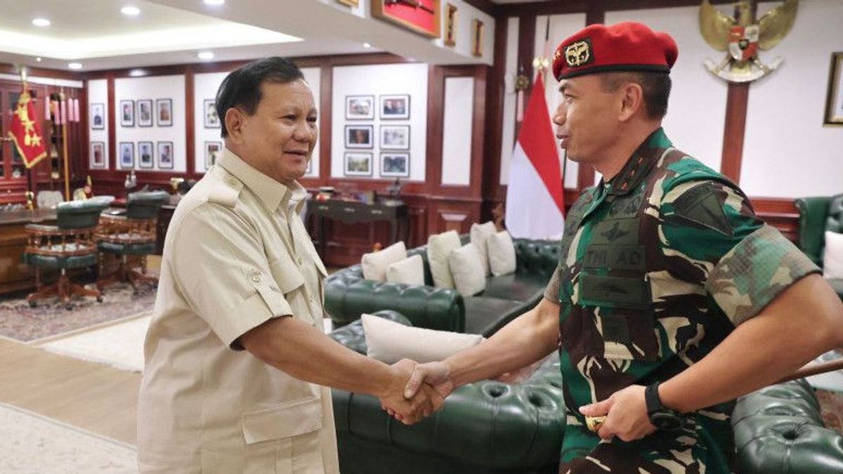 Danjen Kopassus Sowan ke Kantor Prabowo Minta Arahan Perkuat Satuan