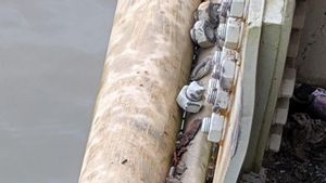 Jembatan Sei Kayan Ditabrak Tongkang Batubara